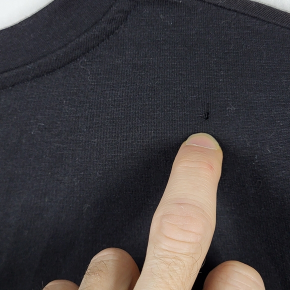 SHEIN Black Short Sleeve Tee with Pink Ghostface Phone "NO YOU HAND UP " Graphic - Picture 6 of 11